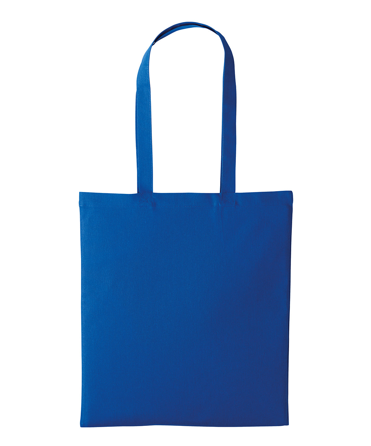Recycled cotton shopper long handle - RL600 - Royal One size - Customisable Bags