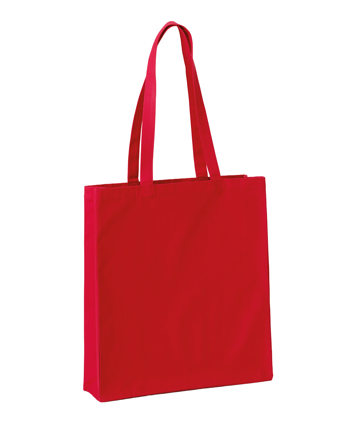 Recycled premium canvas spacious shopper - RL670 - Fire Red One size - Customisable Bags