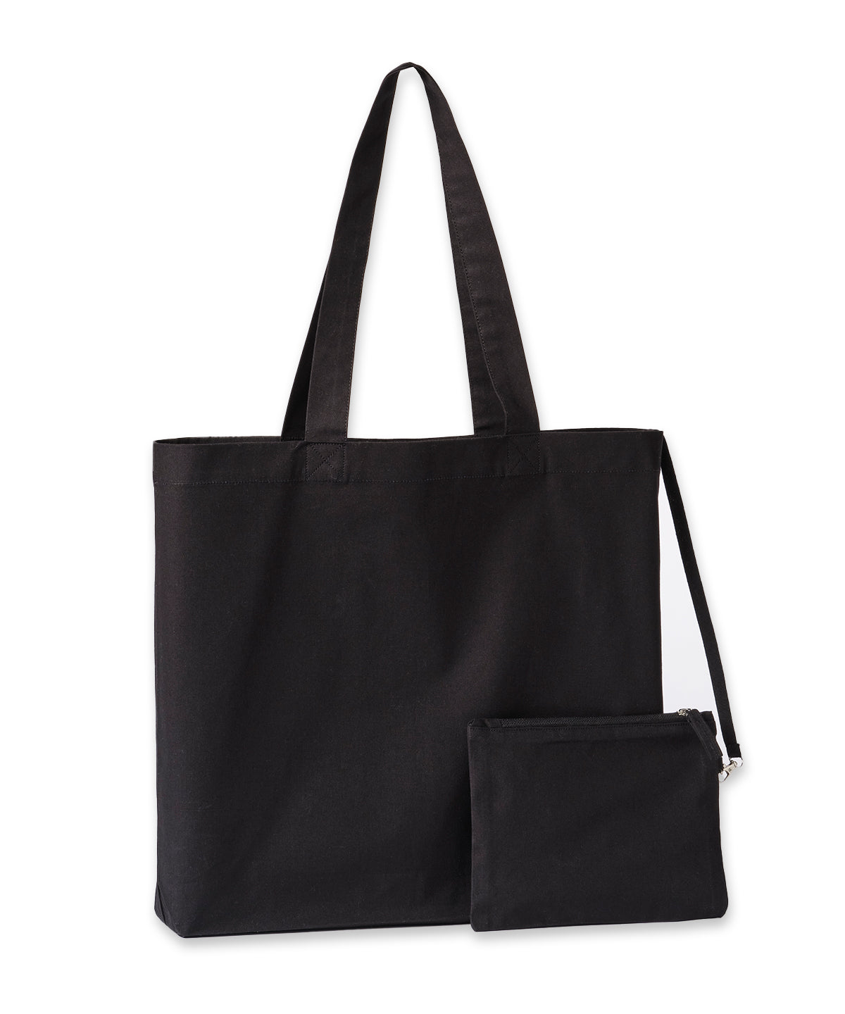Cruise recycled tote with detachable purse - RL680 - Black One size - Customisable Bags