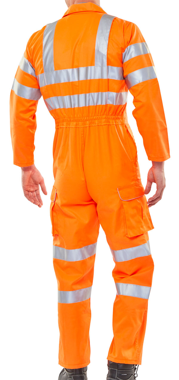 Beeswift Hi Vis Railspec Coverall Rsc - - Customisable Coveralls