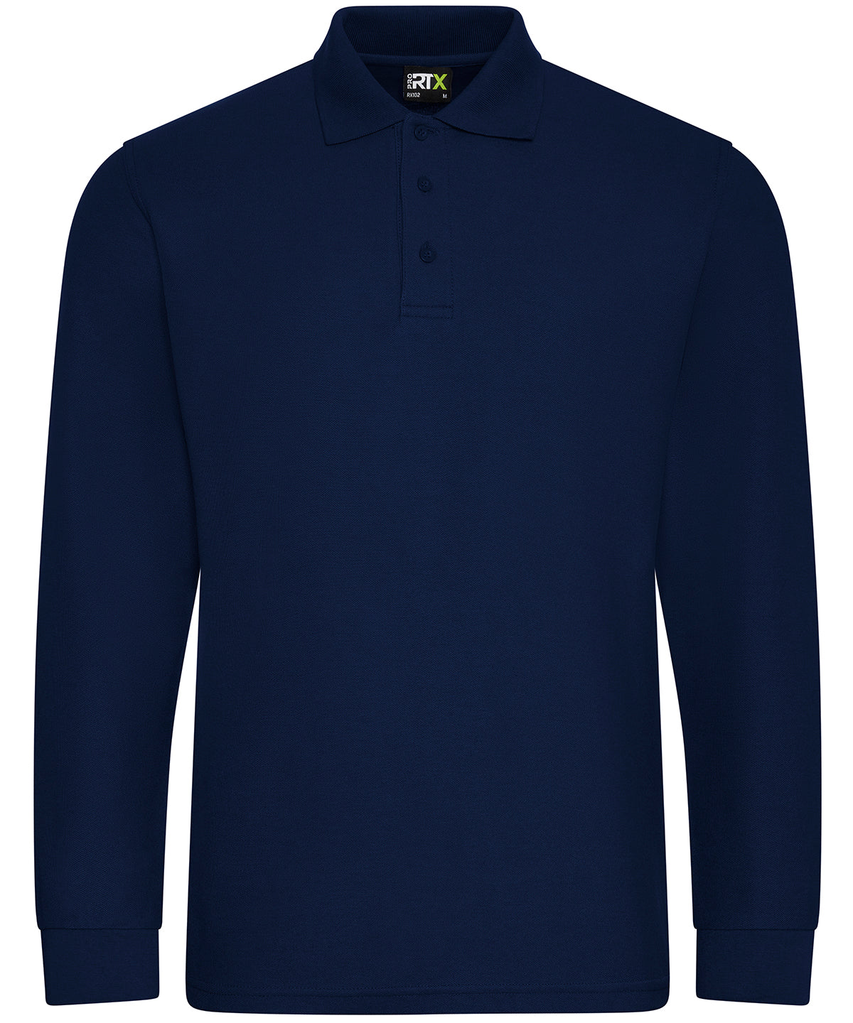 Pro long sleeve polo - RX102 - Navy XS - Customisable Polo Shirts