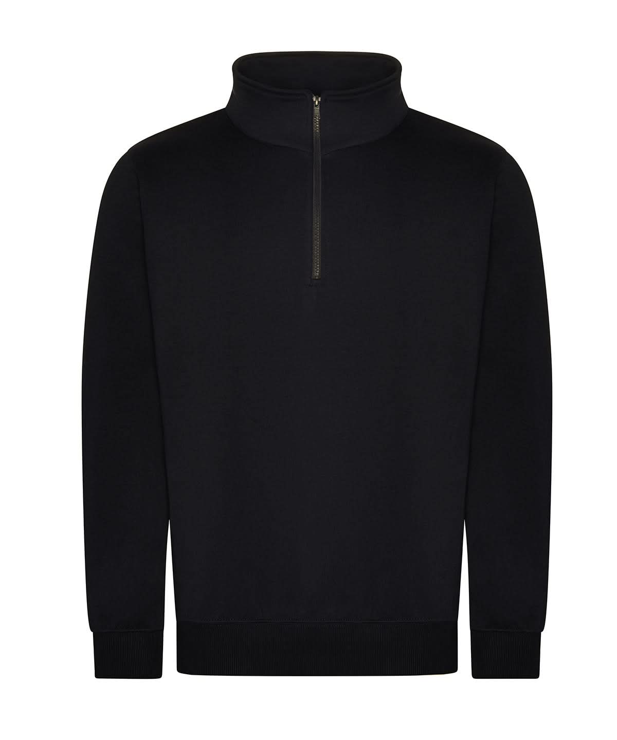 Prortx Pro Neck Zip Sweatshirt RX305 - Black - Customisable Sweatshirts