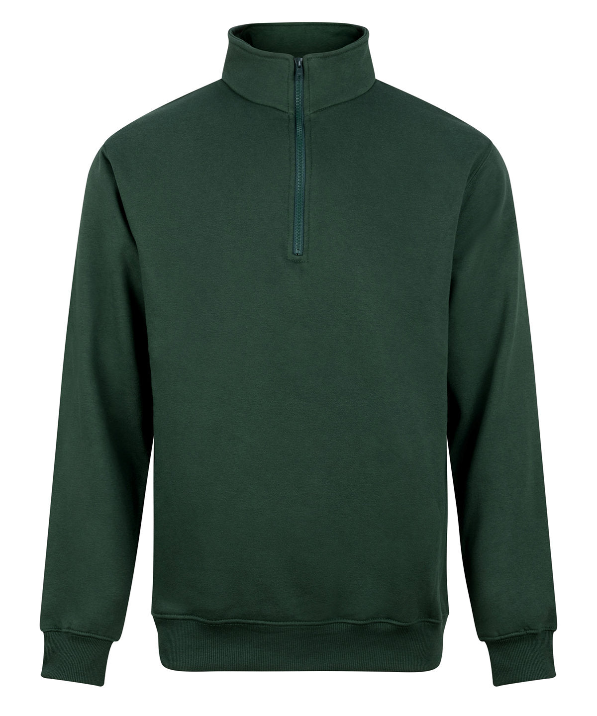 Pro Neck Zip Sweatshirt - RX305 - Bottle Green - Customisable Sweatshirts