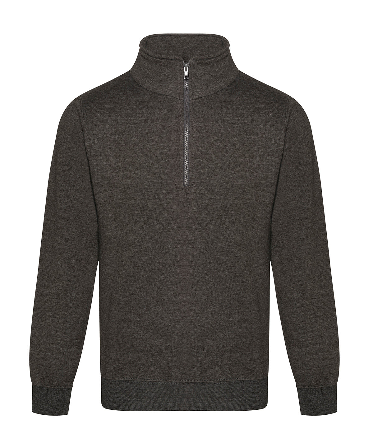 Pro Neck Zip Sweatshirt - RX305 - Charcoal XS - Customisable Sweatshirts