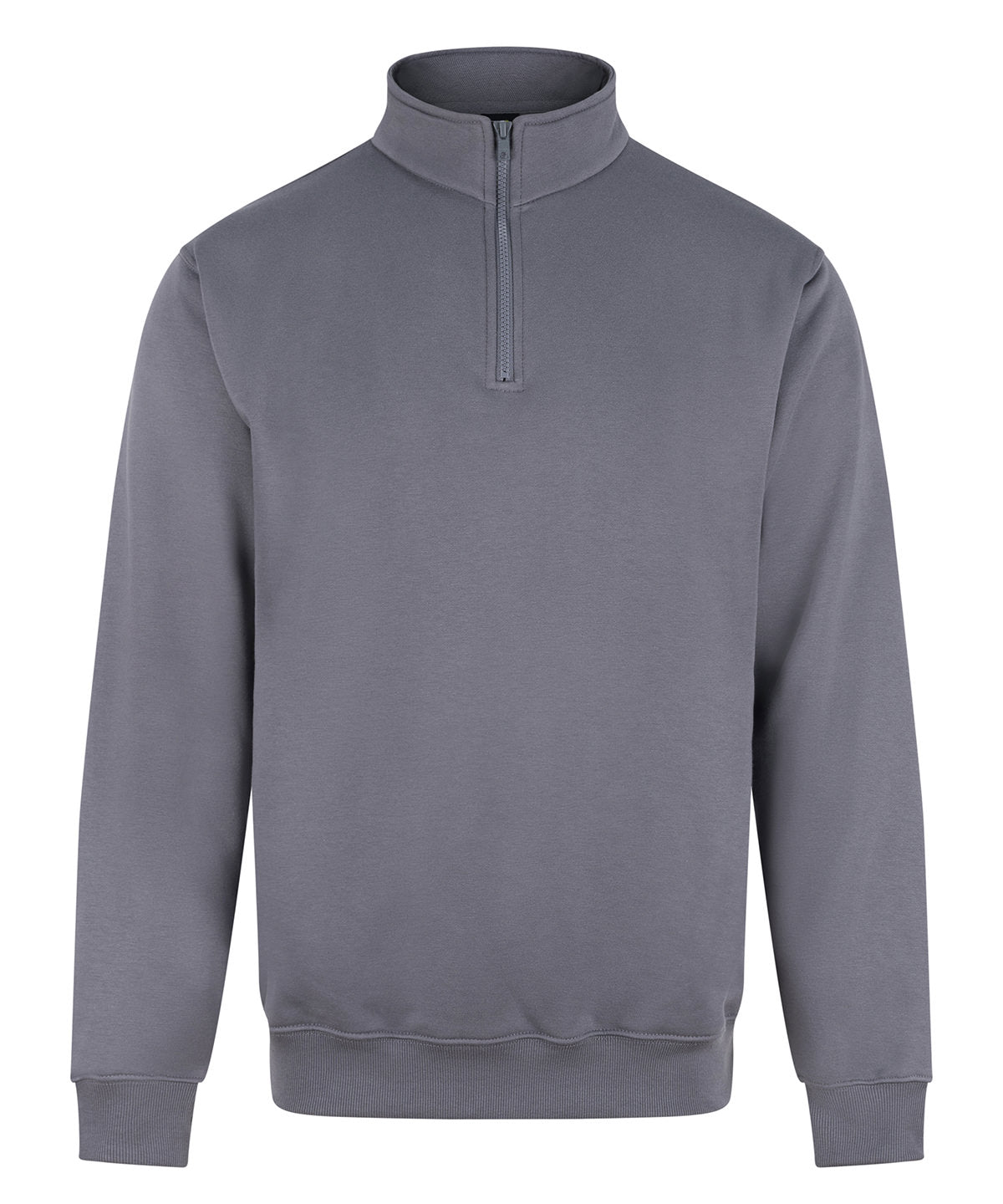 Pro Neck Zip Sweatshirt - RX305 - Solid Grey - Customisable Sweatshirts