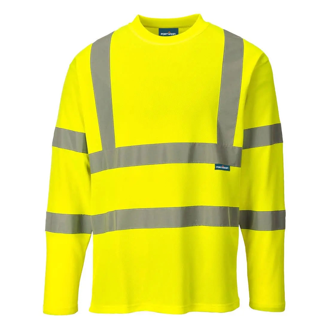Hi Vis Cotton Comfort T Shirt L/S S278 - Yellow - Customisable T-Shirt