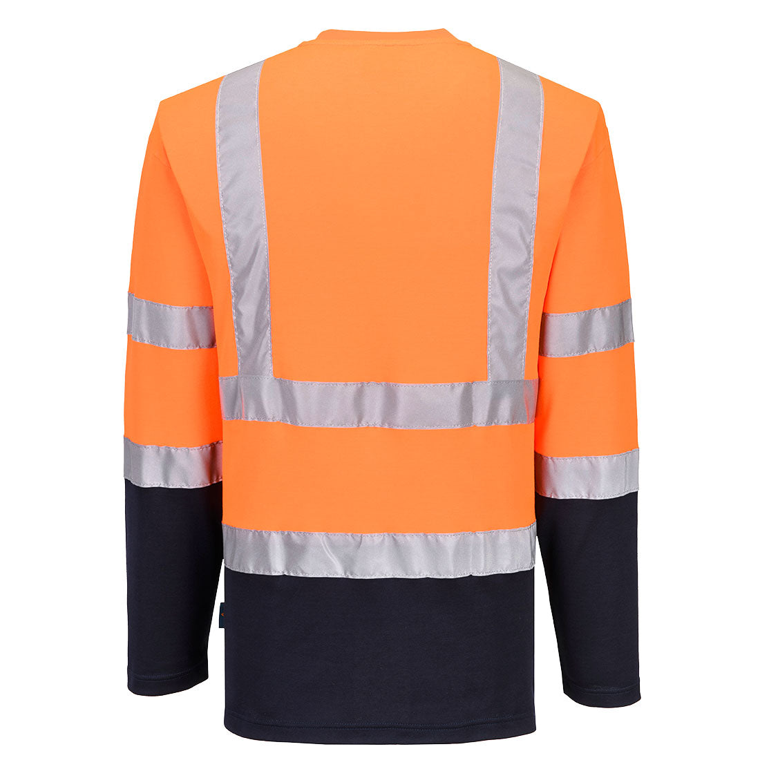Hi-Vis Cotton Contrast Long Sleeve T-Shirt - S280 - - Customisable Hi-Vis T-Shirts