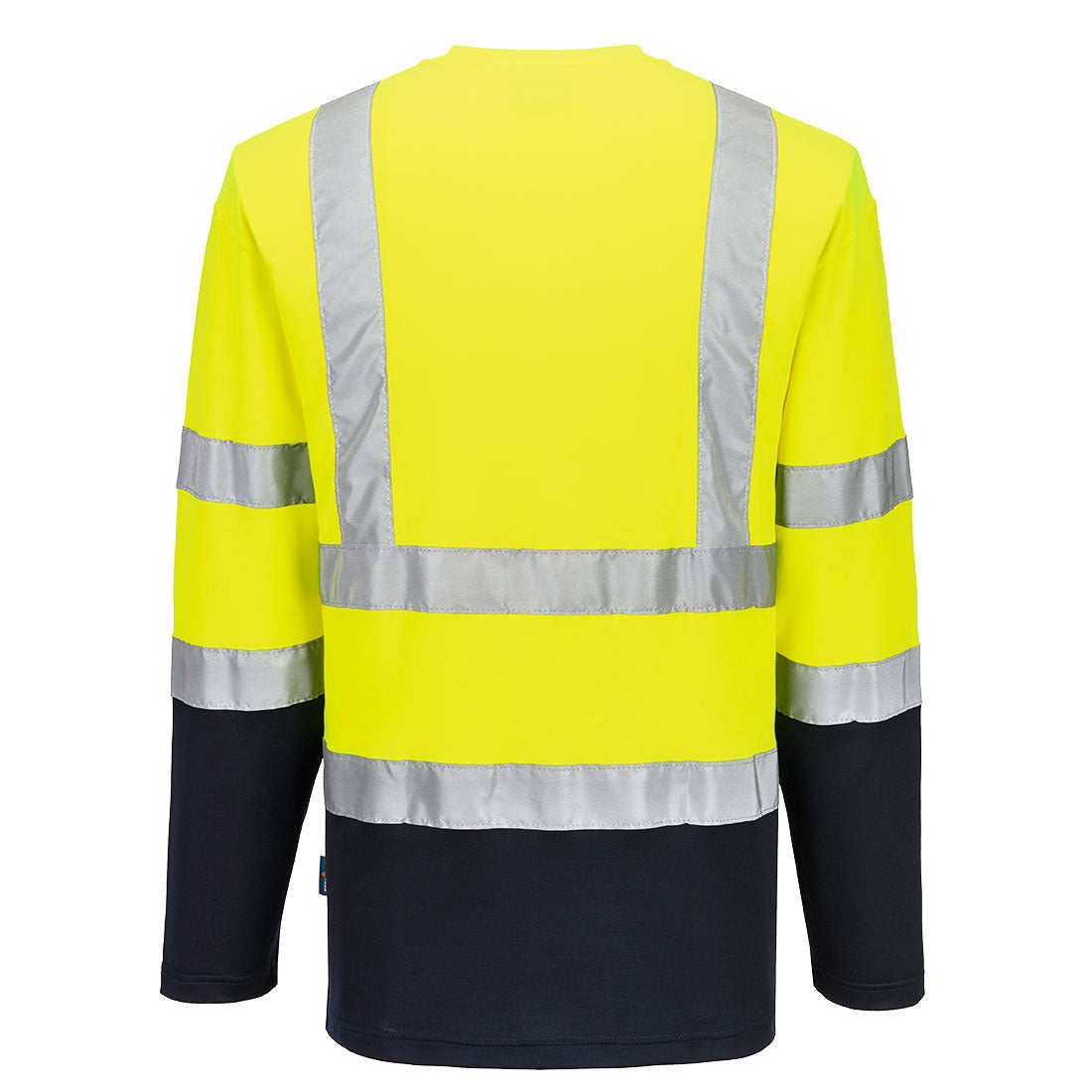 Hi-Vis Cotton Contrast Long Sleeve T-Shirt - S280 - - Customisable Hi-Vis T-Shirts