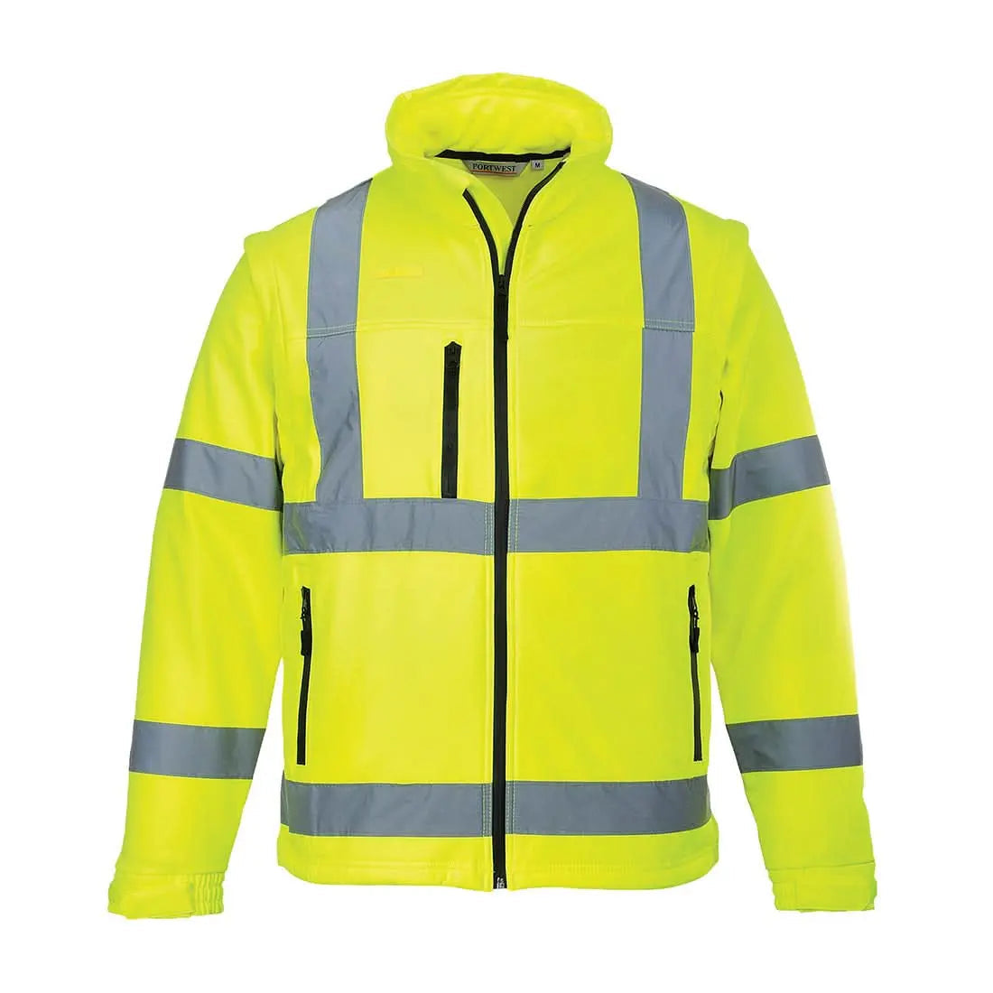 Hi Vis 2 In 1 Softshell (3 L) S428 - Yellow - Customisable Multi-Way Jackets