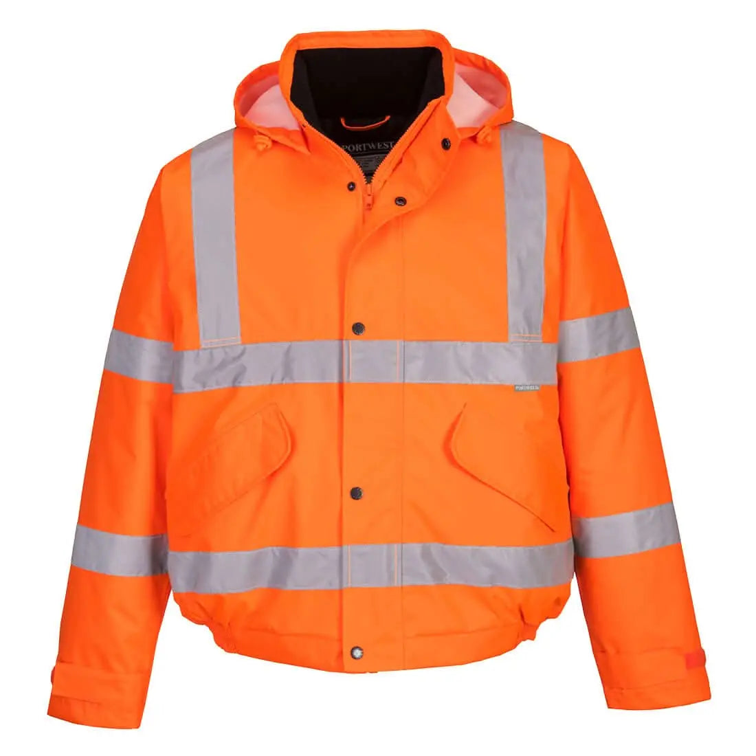 Hi Vis Winter Bomber Jacket S463 - Orange - Customisable Insulated Jackets