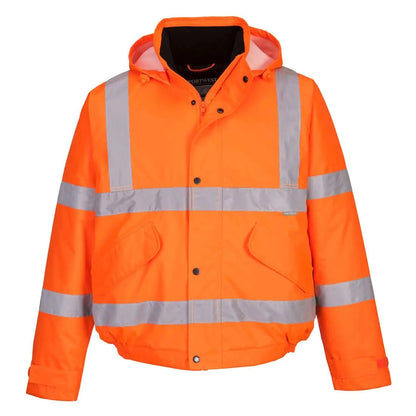Hi Vis Winter Bomber Jacket S463 - Orange - Customisable Insulated Jackets