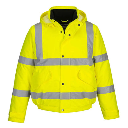 Hi Vis Winter Bomber Jacket S463 - Yellow - Customisable Insulated Jackets
