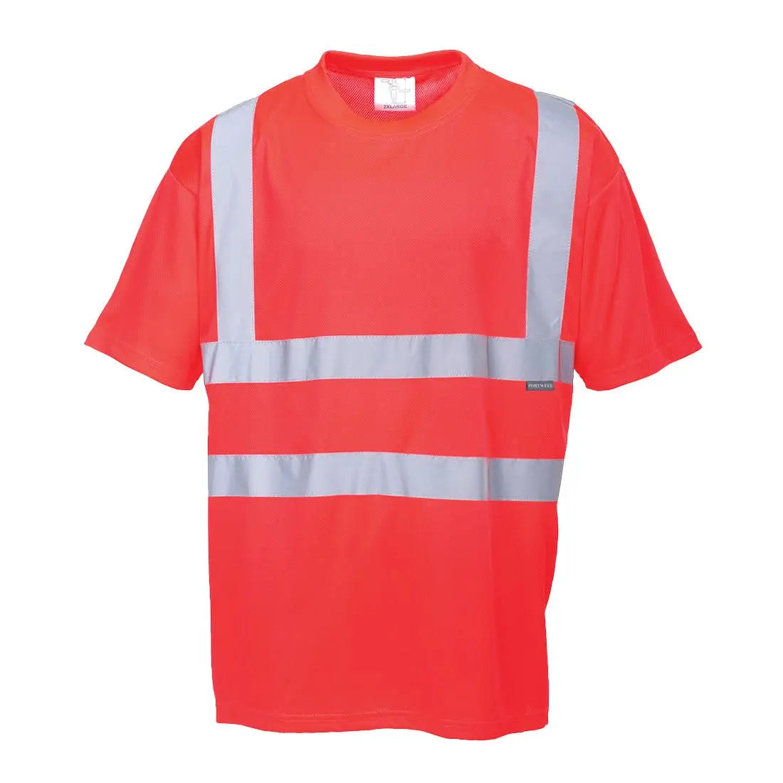 Hi Vis T Shirt S/S S478 - Red - Customisable T-Shirt