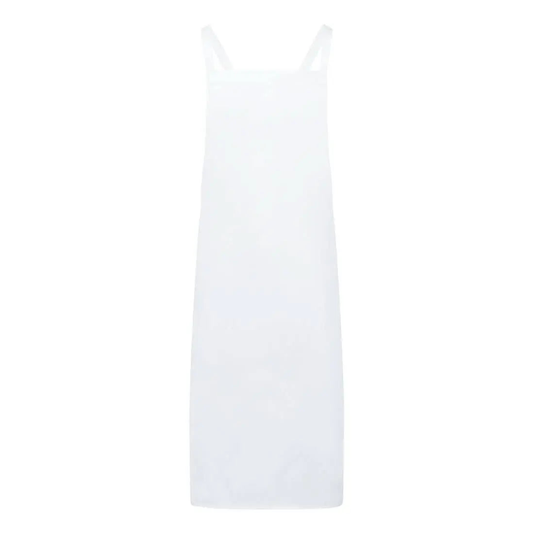 Cross Back Apron S867 - White OneSize - Customisable Food Industry Accessories