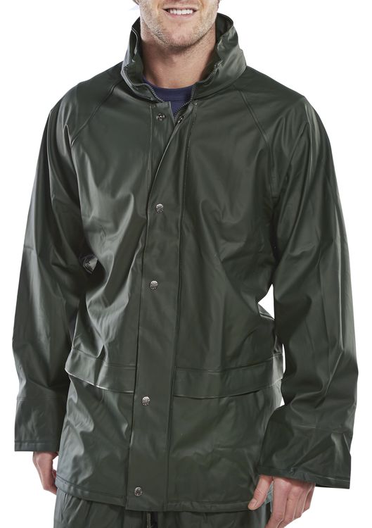 Beeswift Super Pu Jacket Sbdj - Olive Green - Customisable Jacket