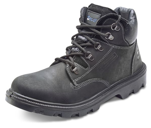 Beeswift Sherpa Dual Density Pu Rubber Mid Cut Boot Scb - Black - Customisable Safety Boots