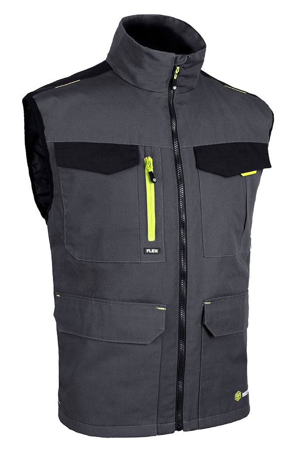 Flex Beeswift Flex Workwear Gilet Two Tone Sfbw - Grey Black - Customisable Bodywarmers