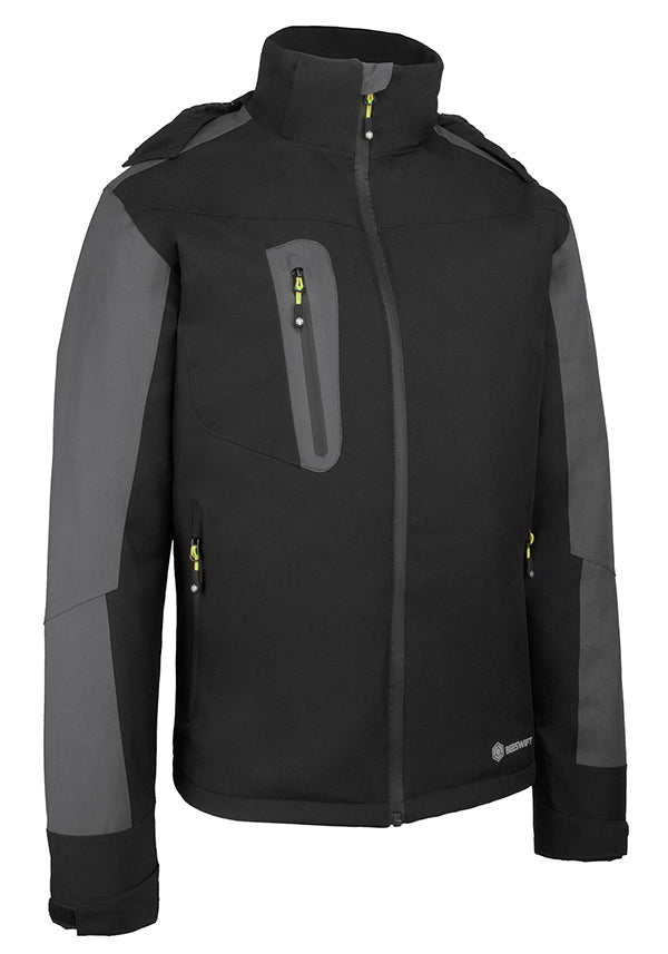 Beeswift Padded Rain Jacket Sfprj - Black Grey - Customisable Jacket