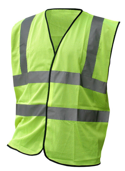 Beeswift Hi Vis Mesh Vest Hvmwor - Saturn Yellow - Customisable Hi-Vis Vest
