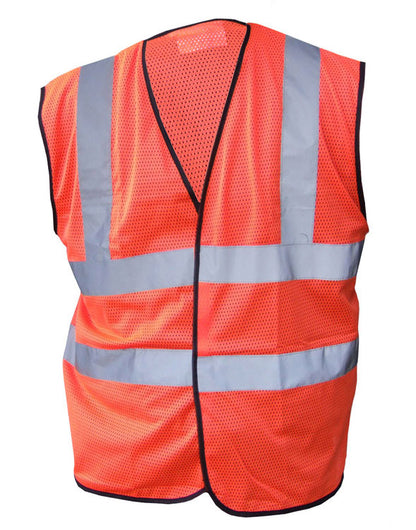 Beeswift Hi Vis Mesh Vest Hvmwor - Orange - Customisable Hi-Vis Vest