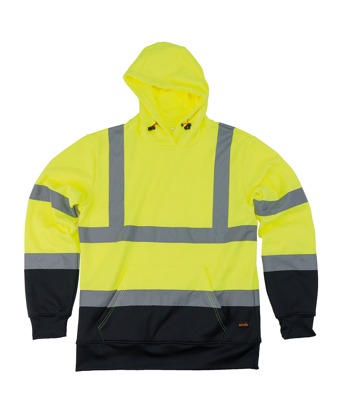 High-visibility hoodie - SH092 - Yellow Navy - Customisable Hoodies