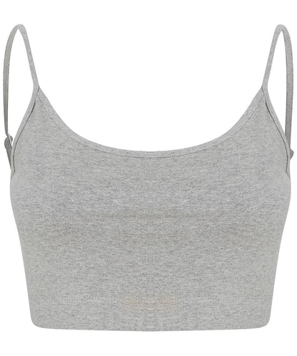 SF Womens sustainable fashion cropped cami top with adjustable straps SK230 - - Customisable T-Shirt