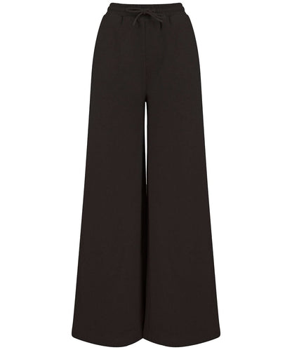 SF Womens sustainable fashion wide leg joggers SK431 - Black - Customisable Joggers