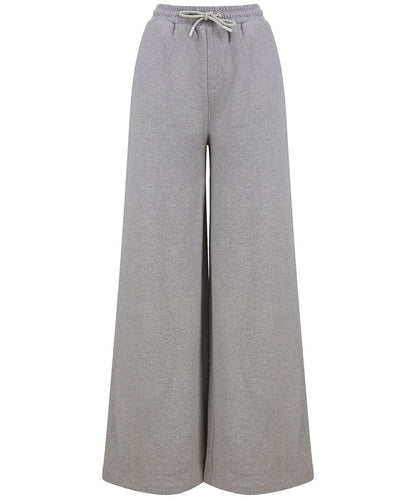 SF Womens sustainable fashion wide leg joggers SK431 - Heather Grey - Customisable Joggers