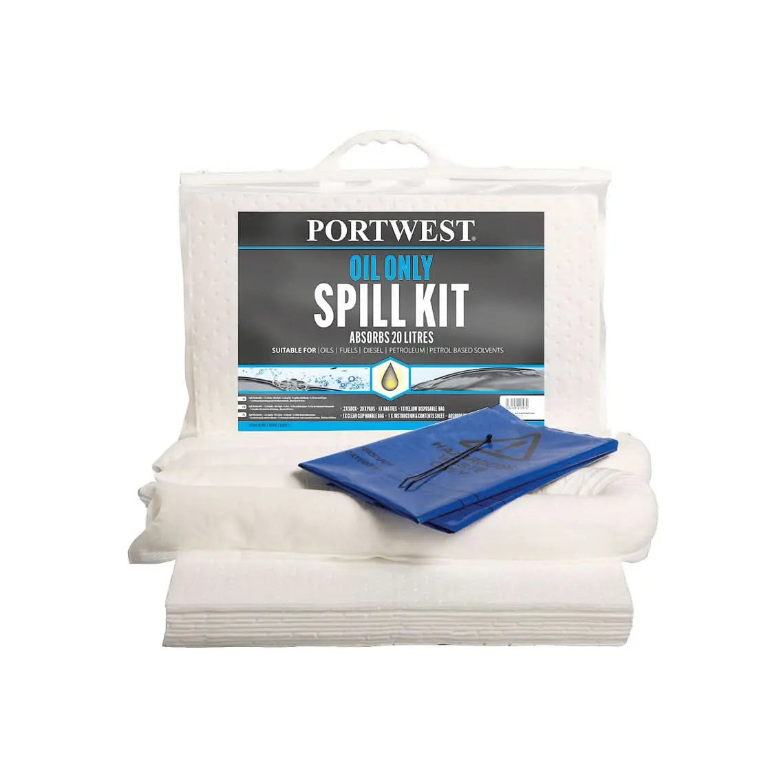 20 Litre Oil Only Kit Sm60 - White - Customisable Oil Spill