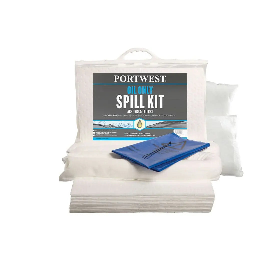 50 Litre Oil Only Kit Sm61 - White - Customisable Oil Spill