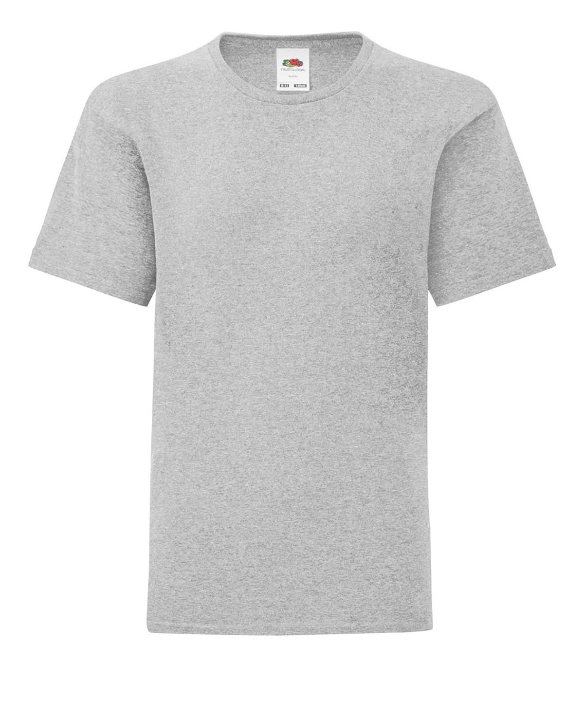 Kids iconic 150 T Heather Grey SS023 - Heather Grey - Customisable T-Shirt