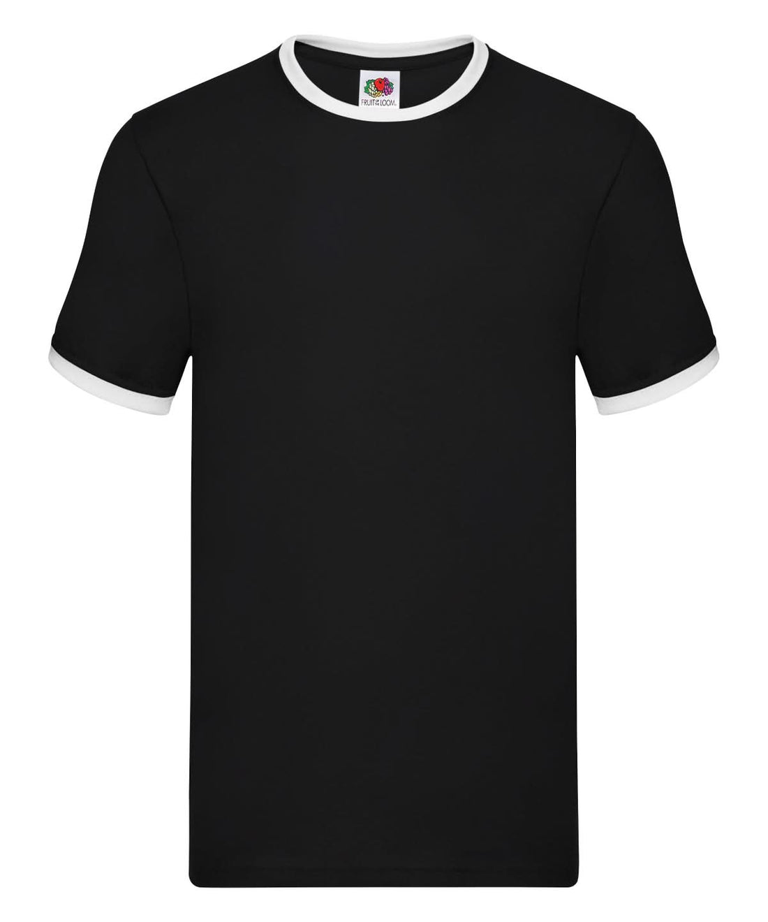 Ringer T SS168 - Black White - Customisable T-Shirt