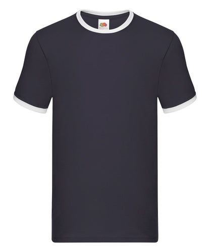 Ringer T SS168 - Navy White - Customisable T-Shirt