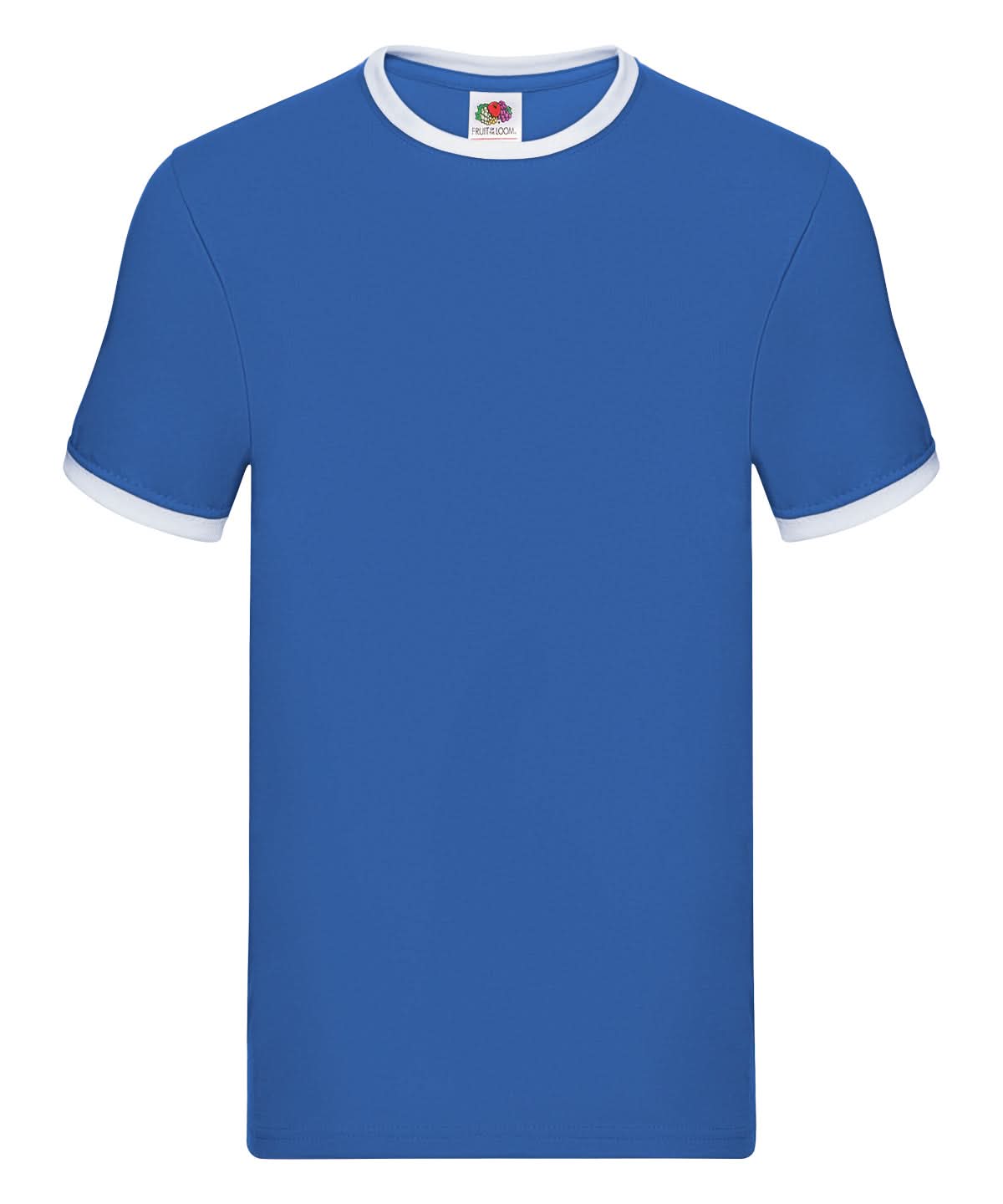 Ringer T SS168 - Royal White - Customisable T-Shirt