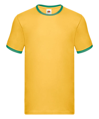 Ringer T SS168 - Sunflower Kelly Green - Customisable T-Shirt