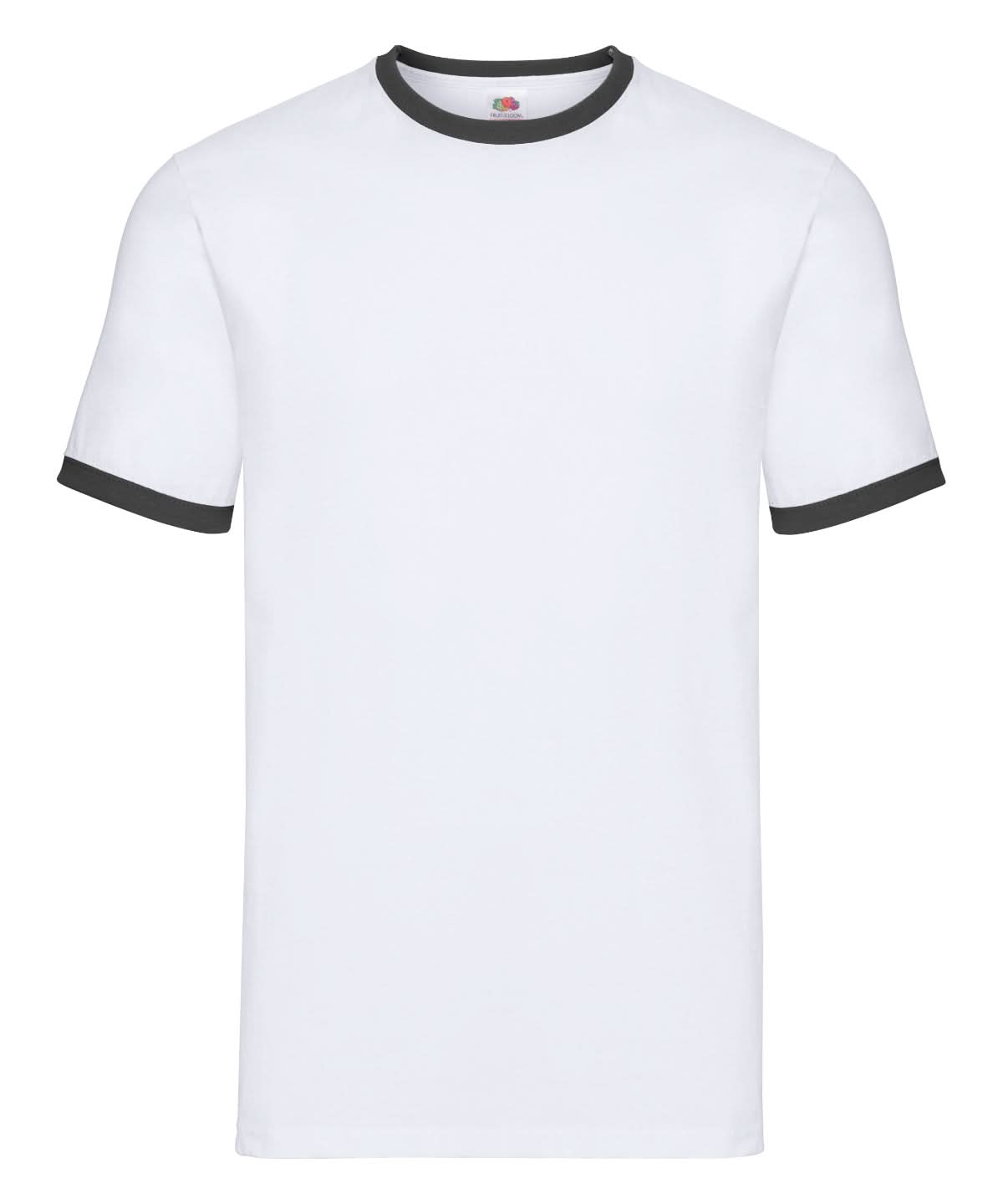 Ringer T SS168 - White Black - Customisable T-Shirt
