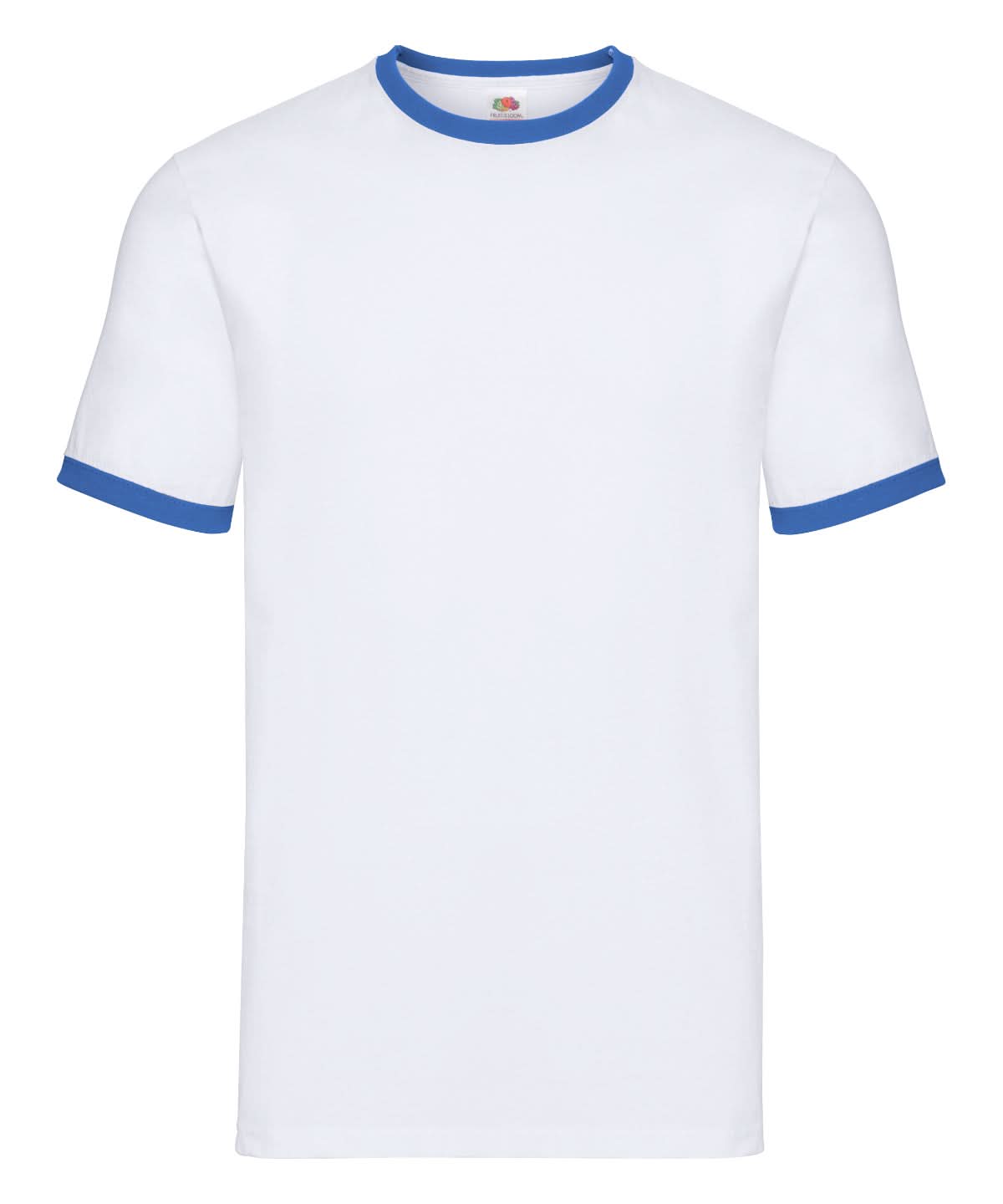 Ringer T SS168 - White Royal Blue - Customisable T-Shirt