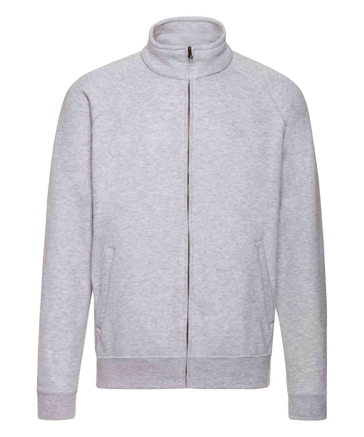 Classic 8020 Sweatshirt Jacket ss226 - Heather Grey M - Customisable Jacket