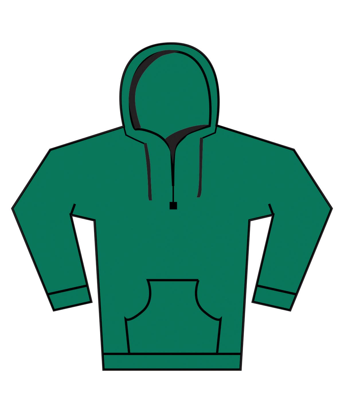 Supercotton Hooded Sweatshirt SS241 - College Green - Customisable Sweatshirts