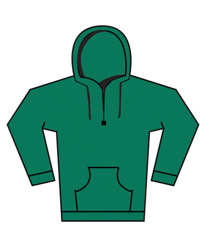 Supercotton Hooded Sweatshirt SS241 - College Green - Customisable Sweatshirts