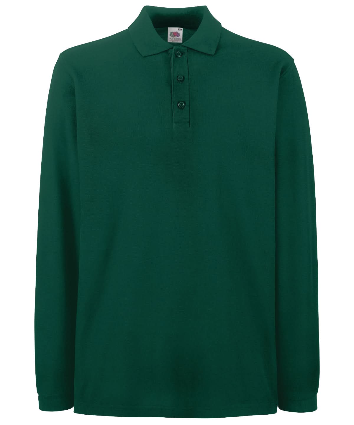 Premium Long Sleeve Polo SS258 - Forest Green - Customisable Polos