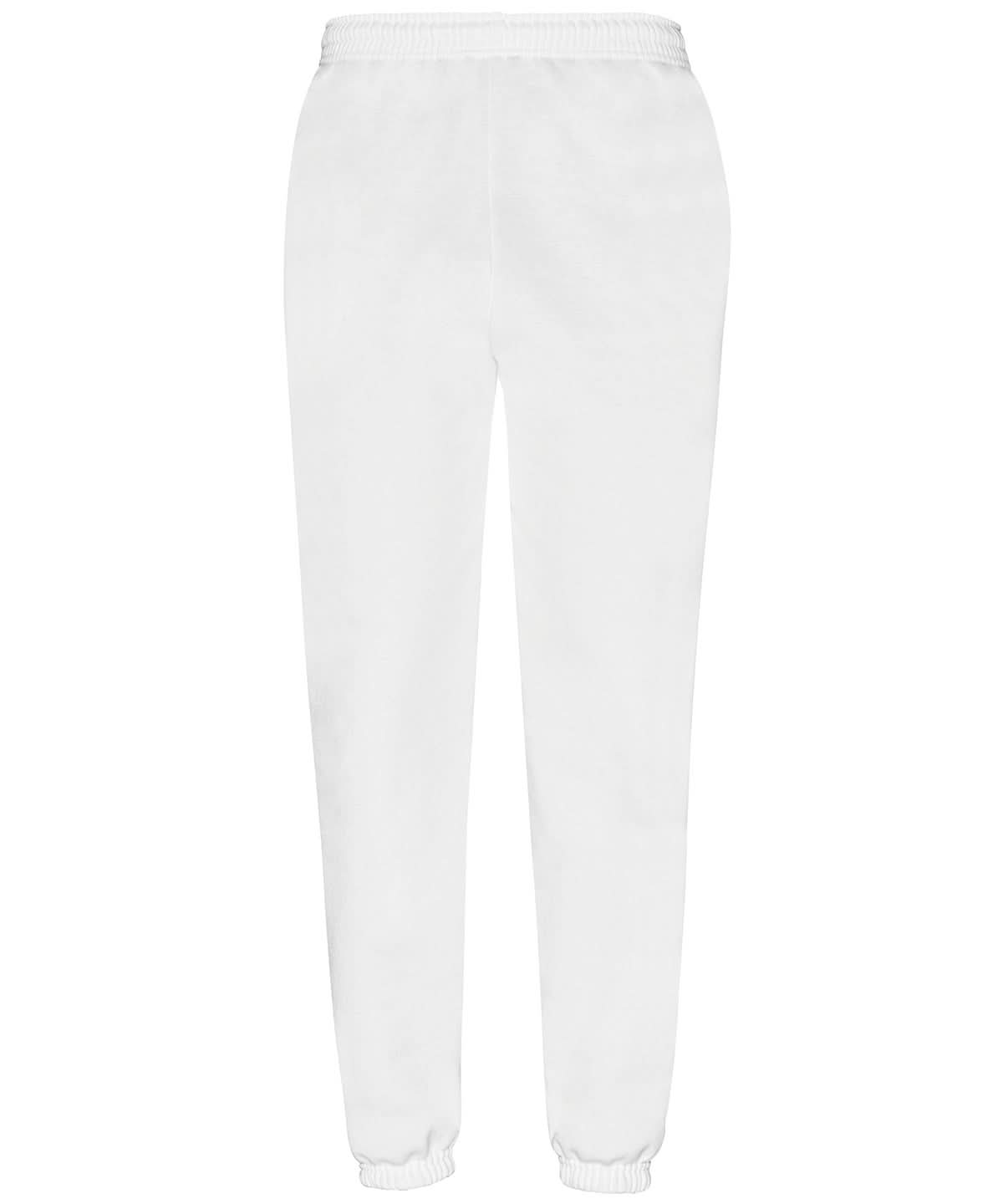 Classic 8020 Elasticated Sweatpants SS405 - White - Customisable Shorts