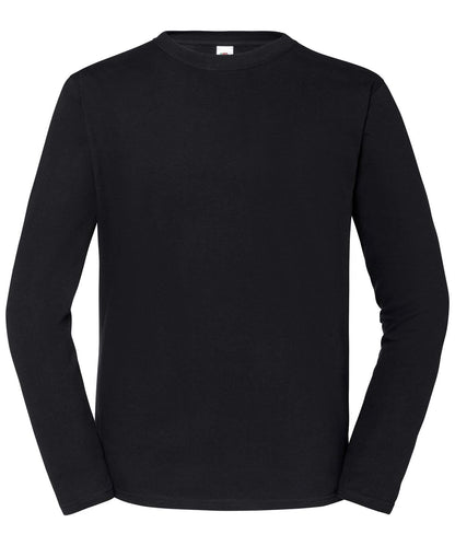 Iconic 195 Ringspun Premium Long Sleeve T SS434 - Black* - Customisable T-Shirt