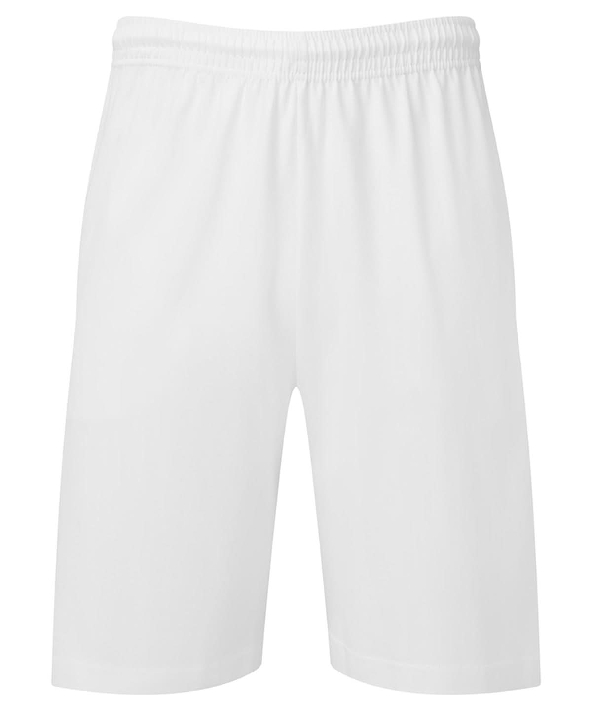 Iconic 195 Jersey Shorts SS435 - White - Customisable Shorts