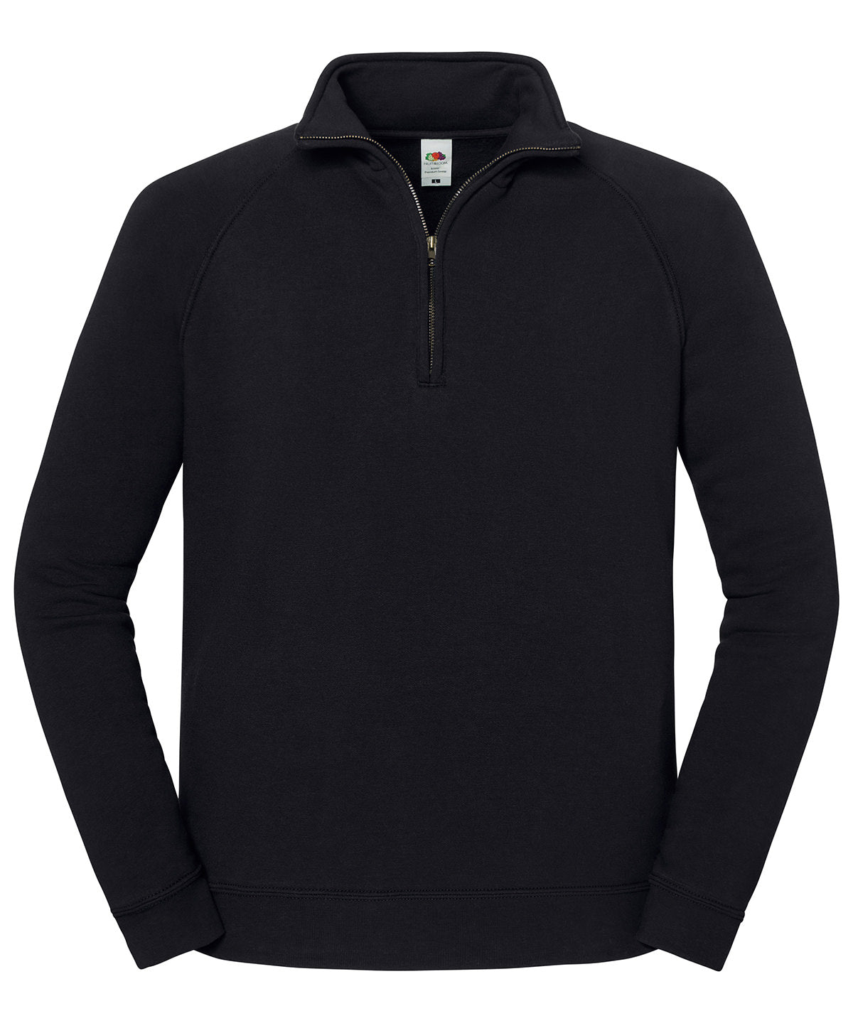 Iconic premium zip-neck sweat - SS444 - Black* - Customisable Sweatshirts