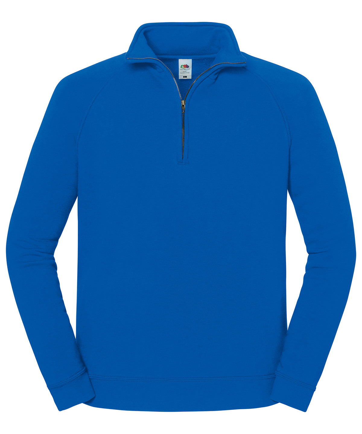 Iconic premium zip-neck sweat - SS444 - Royal Blue - Customisable Sweatshirts