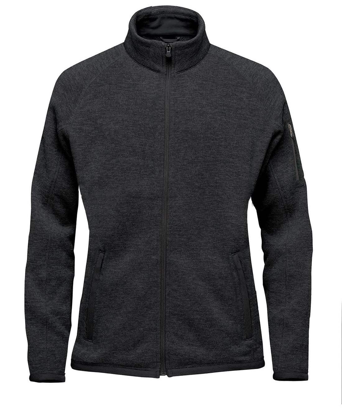 Stormtech Womens Avalante Full Zip Fleece Jacket ST205 - Black Heather - Customisable Jacket