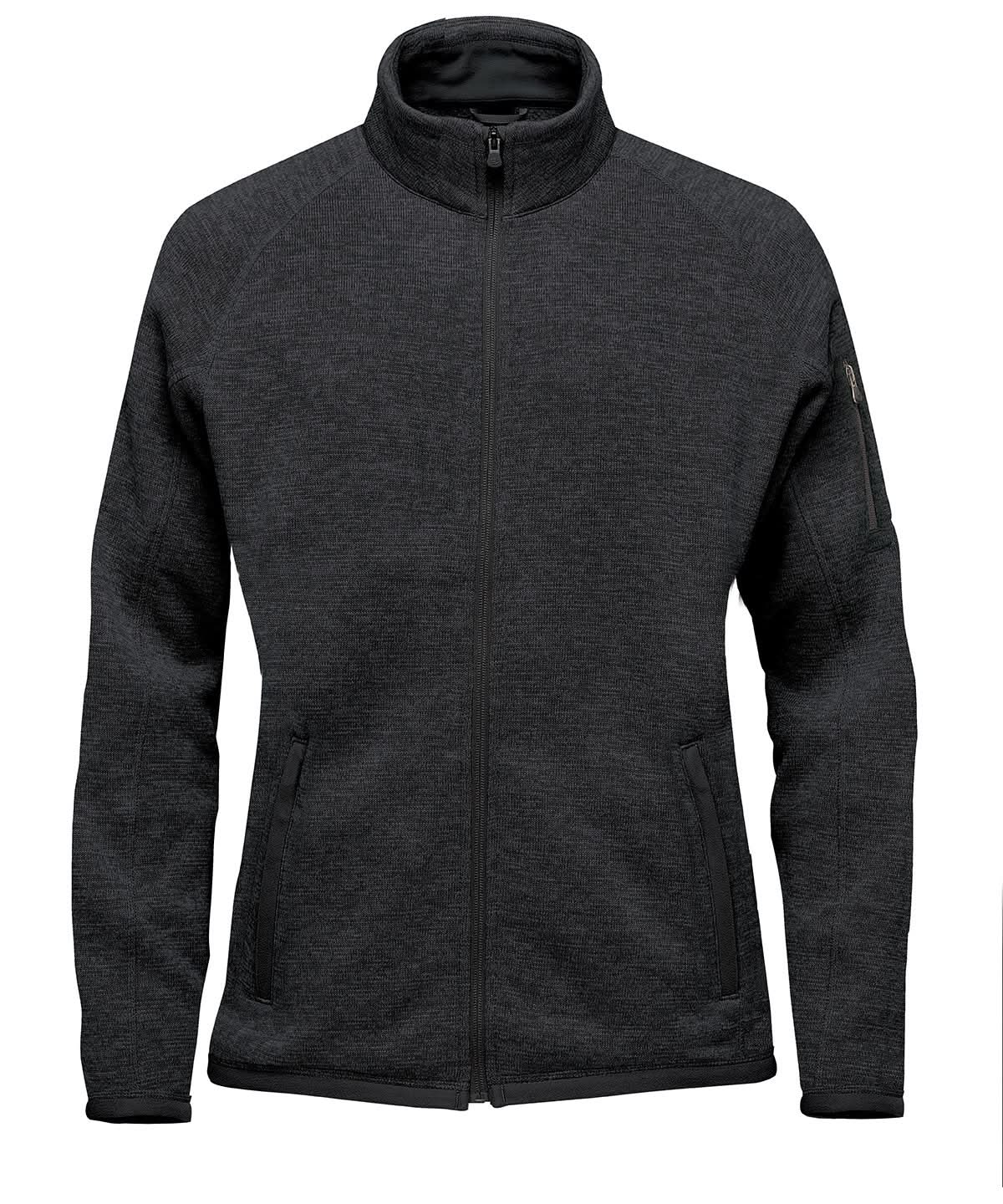 Stormtech Womens Avalante Full Zip Fleece Jacket ST205 - Black Heather - Customisable Jacket