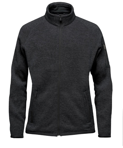 Stormtech Womens Avalante Full Zip Fleece Jacket ST205 - Black Heather - Customisable Jacket