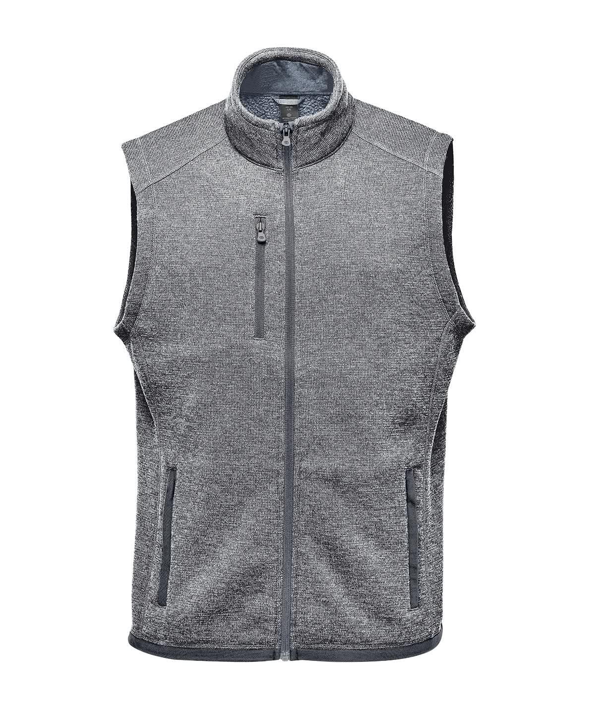 Stormtech Avalante Fleece Vest ST206 - Granite Heather - Customisable Bodywarmers